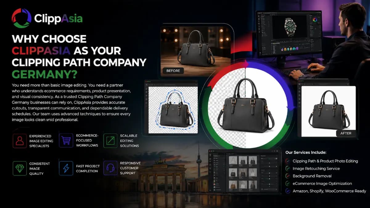 Why Choose ClippAsia as Your Clipping Path Company Germany?