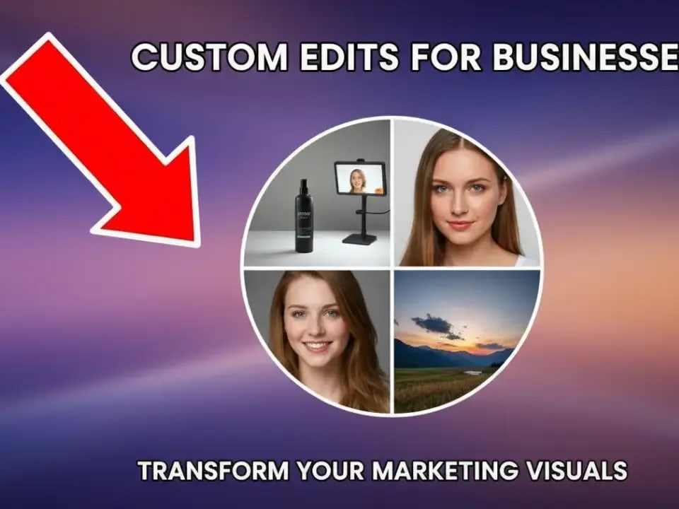 Custom Photo Editing Packages for Small Business Marketing Materials