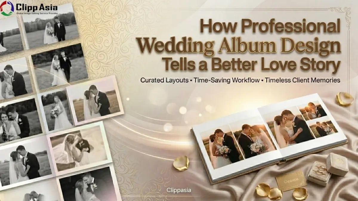 How Professional Wedding Album Design Tells a Better Love Story