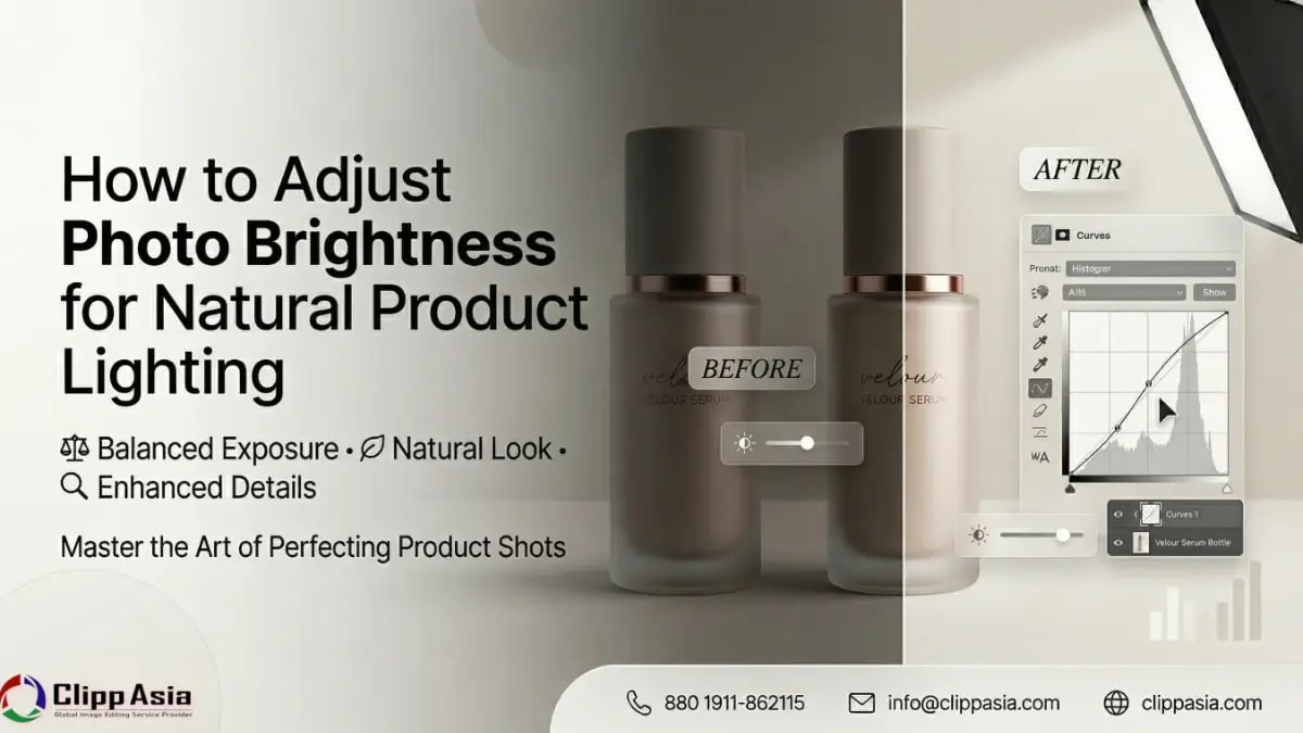 How to Adjust Photo Brightness for Natural Product Lighting