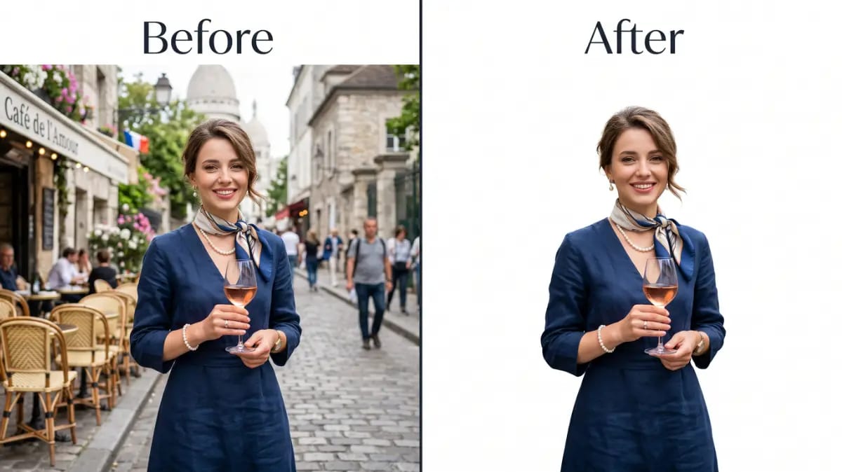 Offering Premium Background Removal Services for France